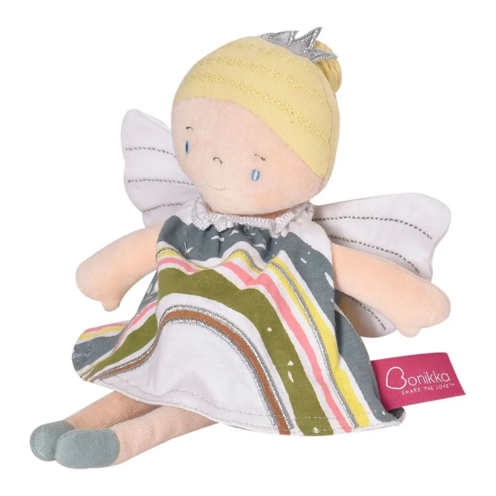 Tikiri Bonikka Collection Soft Body Plush Doll - Blonde Rainbow Fairy (11 inch)