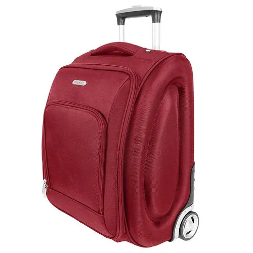 Travelon 18" Wheeled Underseat Bag - Black, with Large 21" Foldable Sporty Duffle Bag (Red)