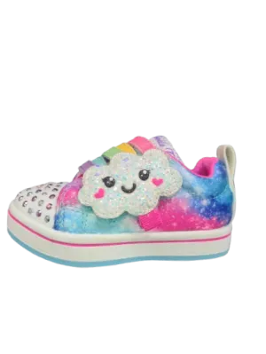 Twinkle toes by skechers rainbow smiles trainers
