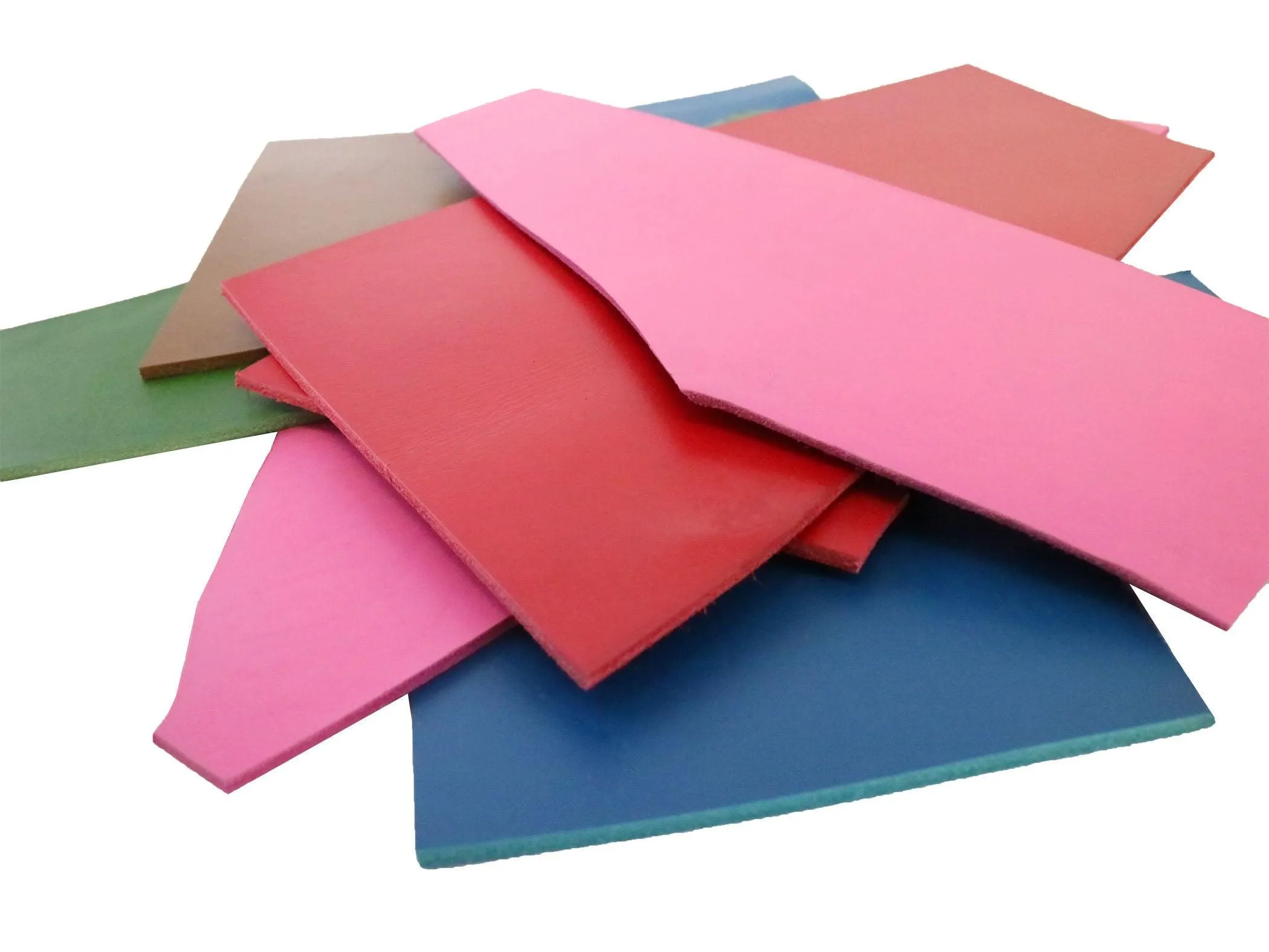 Two Pounds Colorful Veg Tan Leather Scrap
