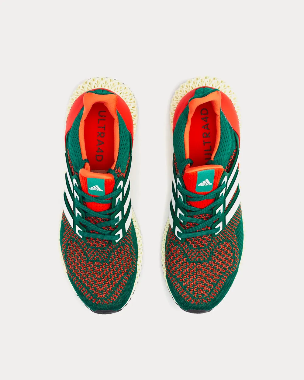 Ultra 4D Collegiate Green / Cloud White / Collegiate Orange Running Shoes