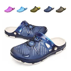 Unisex Non Slip Breathable Sport Slides（Blue）