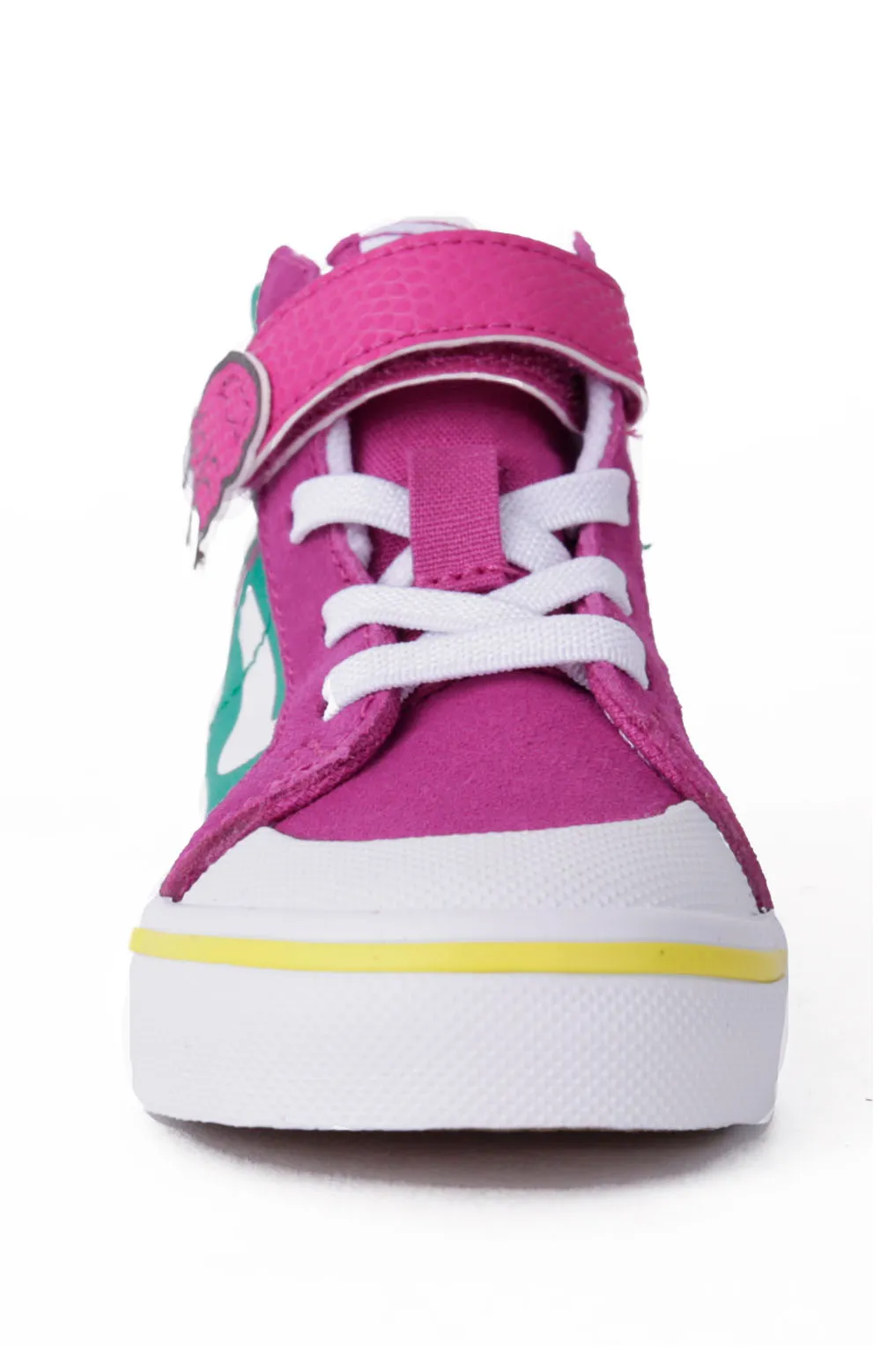 Vans Kids Dino Sk8-Hi Reissue 138 V Sneakers - Fuchsia/ Red Pepper