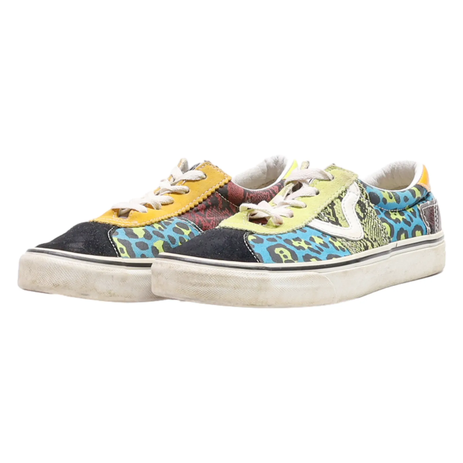 VANS Sneaker Trainers Green Suede Mens UK 5
