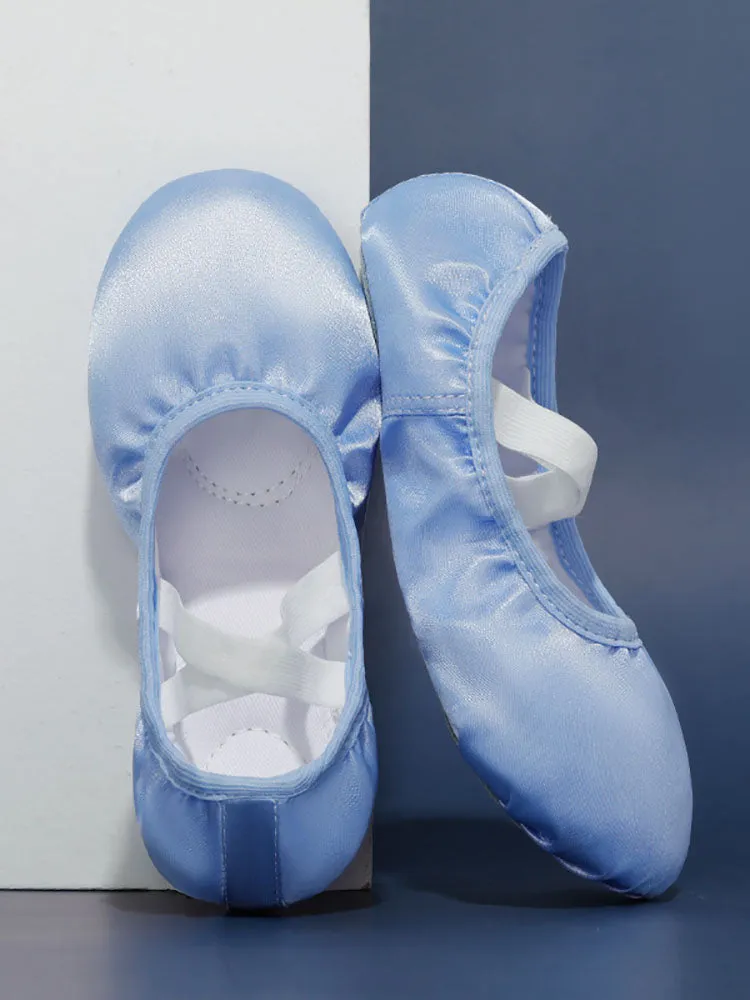 Velvet Satin Dance Shoes Ballet Training Cat Claw Shoes