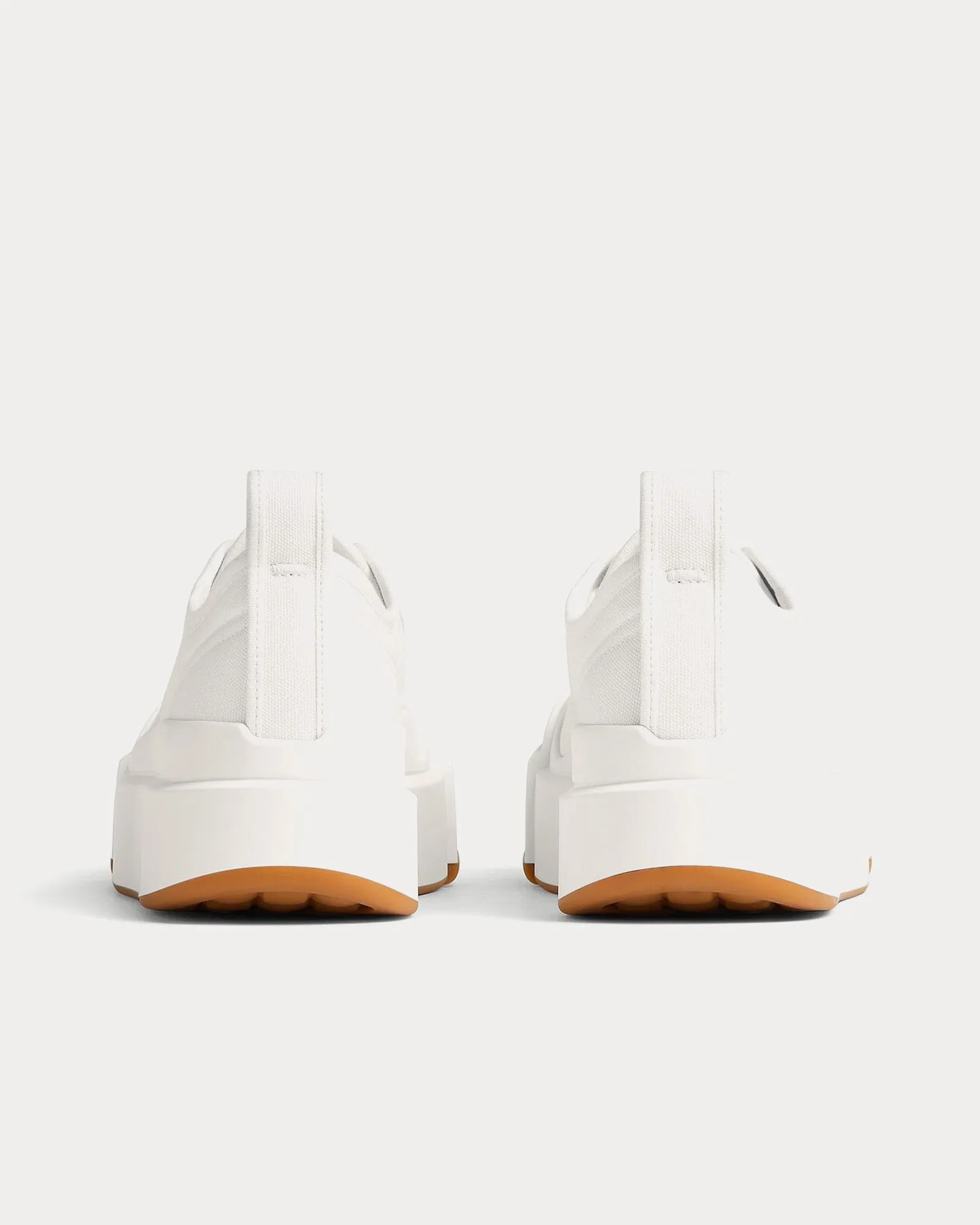 Vulcan Platform Canvas Optic White Low Top Sneakers