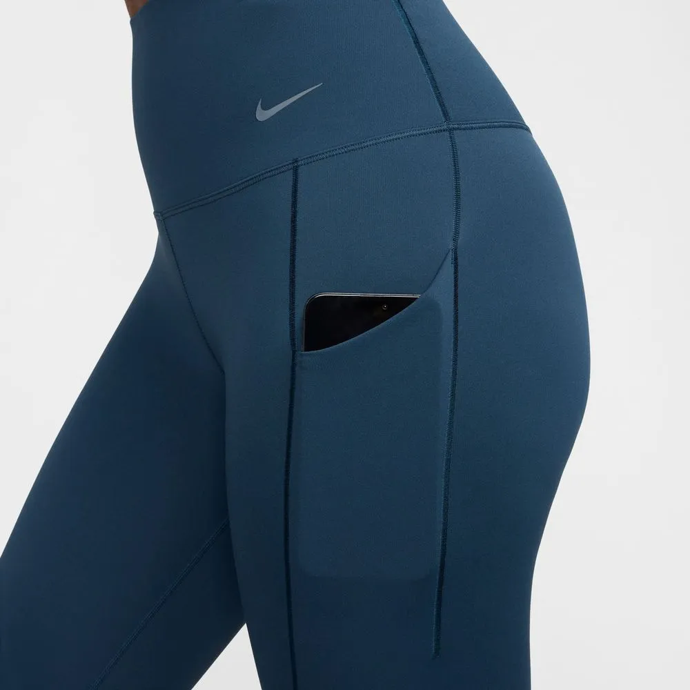 Womens Medium-Support High-Waisted 7/8 Leggings with Pockets - Armory Navy/Black